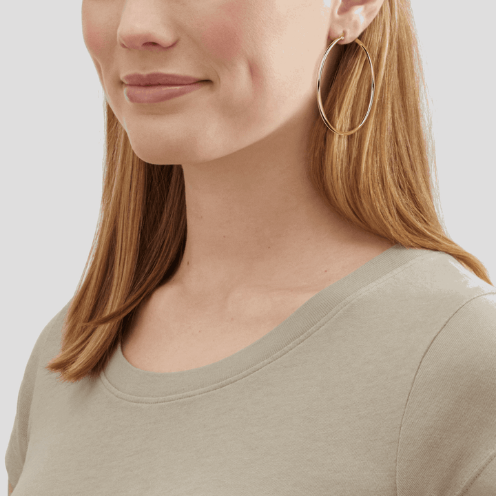 'Mirrored Dreams' Hoop Earrings in Sterling Silver