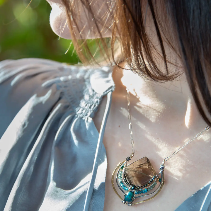 Smokey Quartz Necklace  80125N