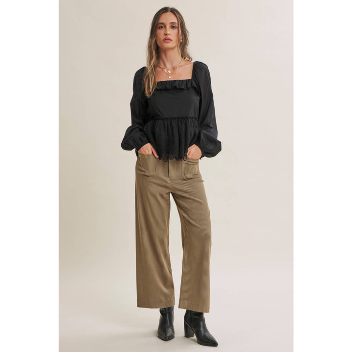 The Avery Pinstripe Ankle Pants