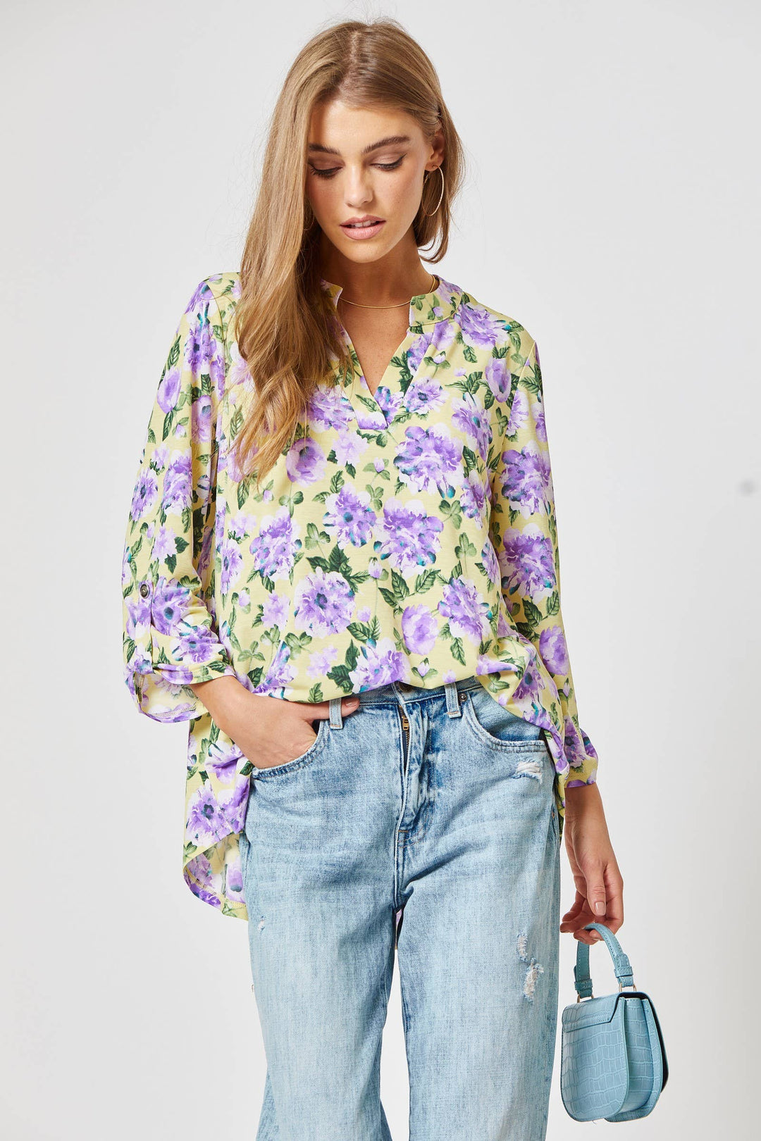 Lizzy 3/4 Sleeve Print Top