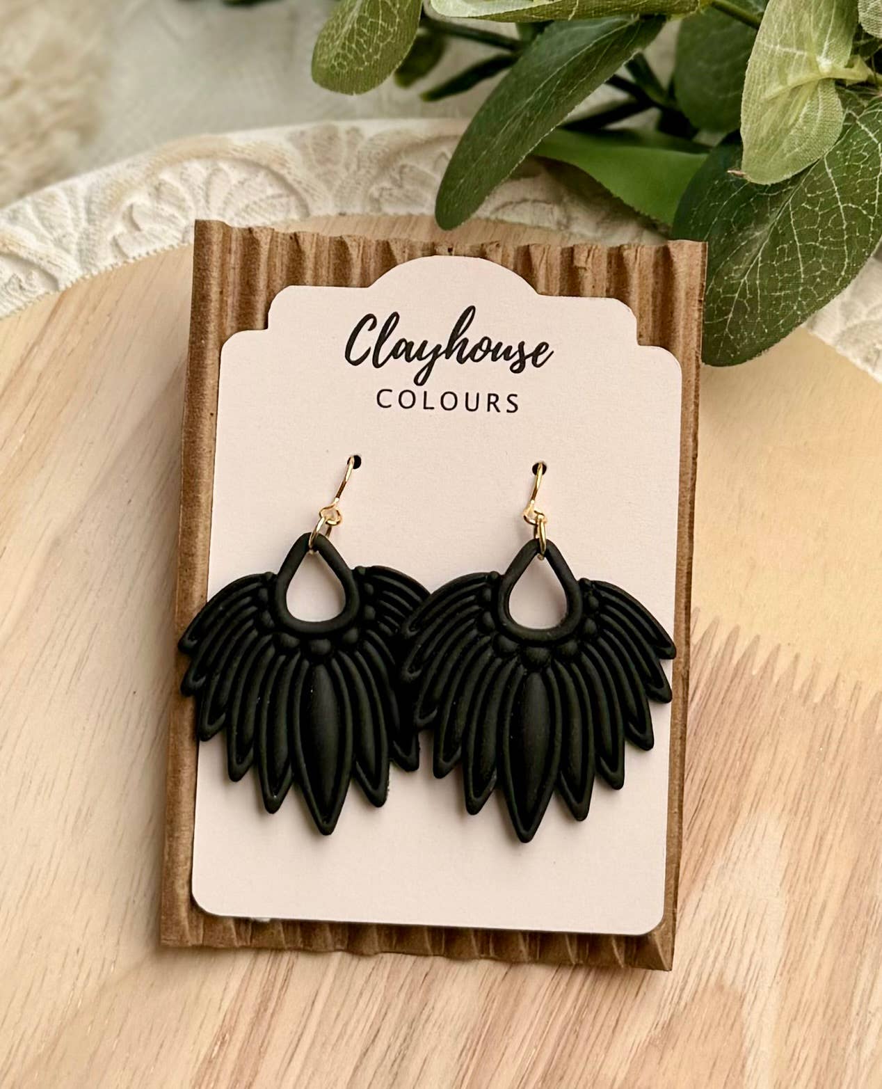 Ornate Clay Earrings