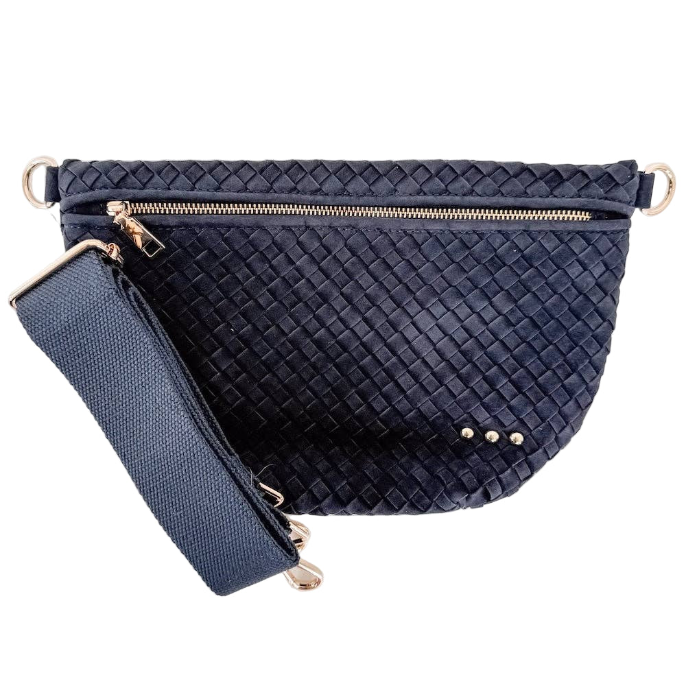 Westlyn Woven Bum Bag | Suede
