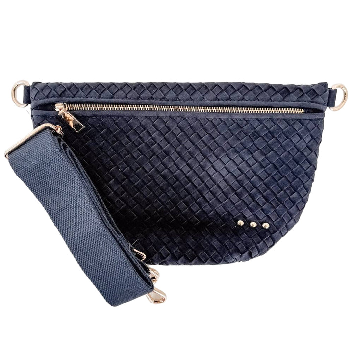 Westlyn Woven Bum Bag | Suede