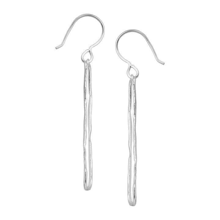 'Balancing Act' Hammered Sterling Silver Earring