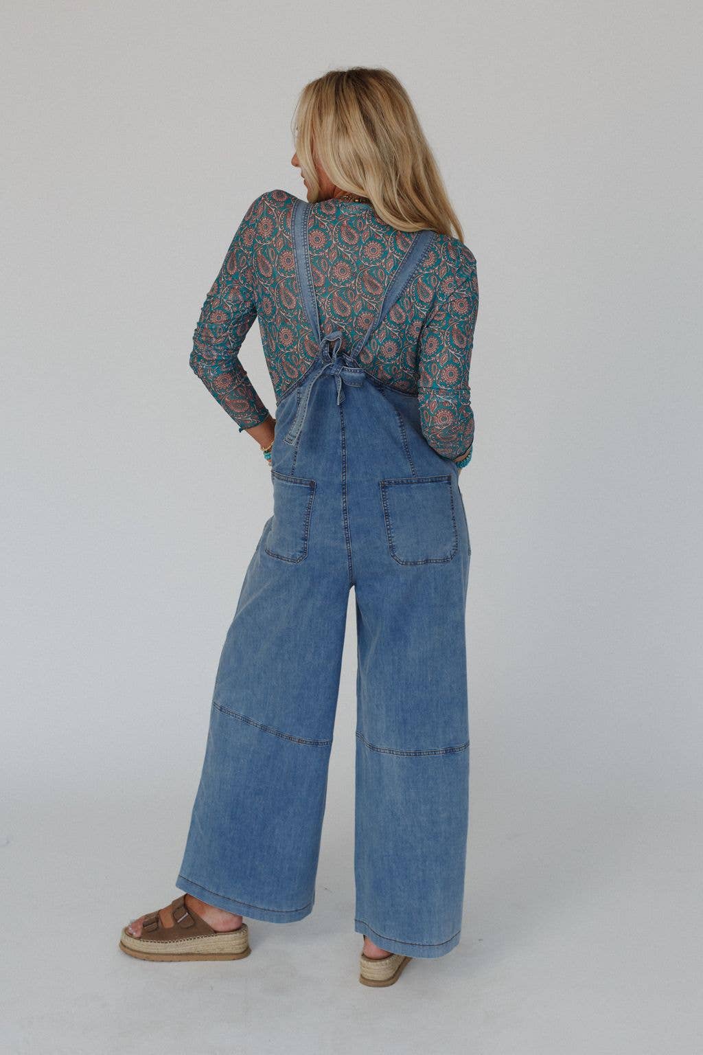 Dock Town Button Up Jumpsuit - Denim