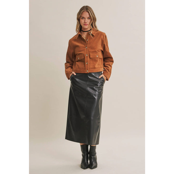 The Rowan Corduroy Cropped Jacket