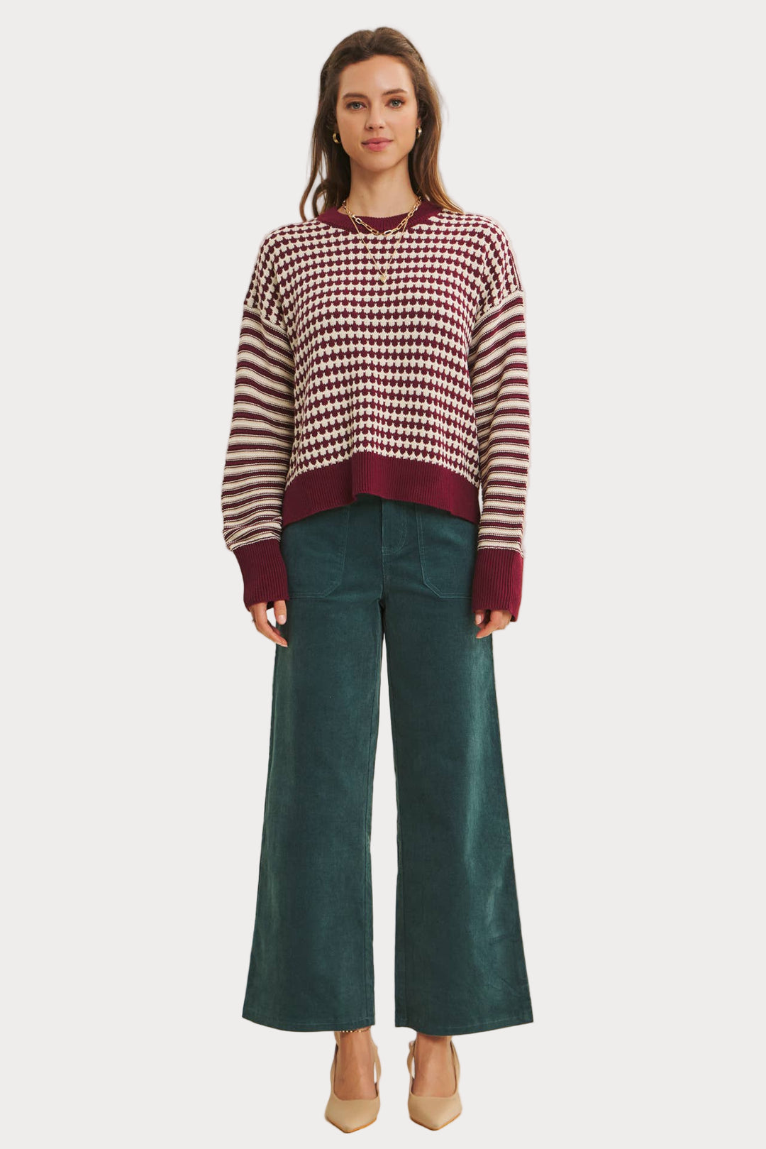 Cozy Textured Pullover Sweater