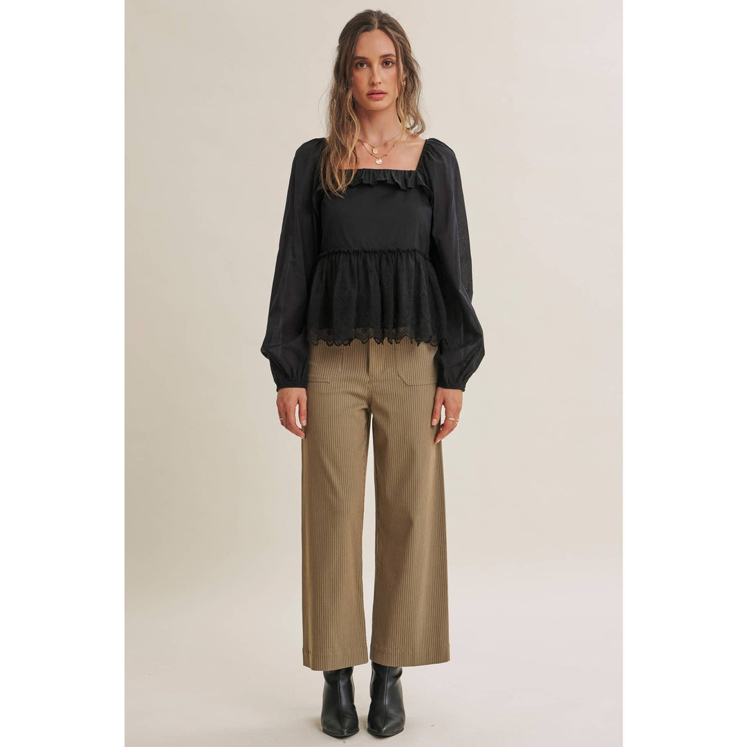 The Avery Pinstripe Ankle Pants