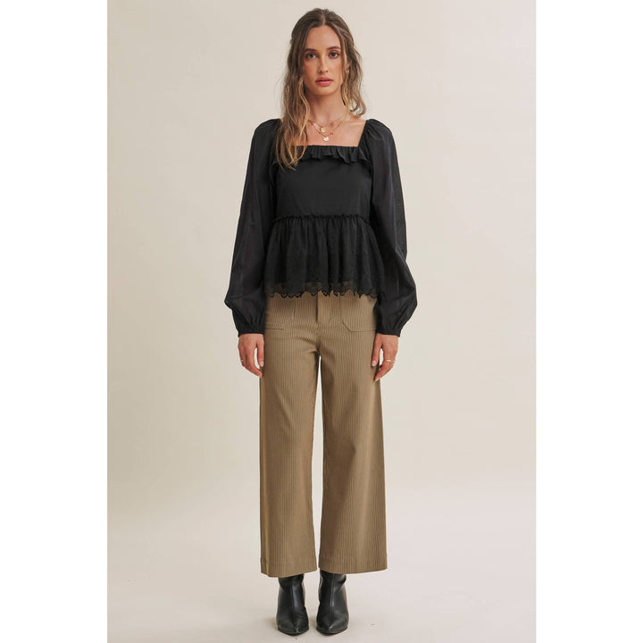 The Avery Pinstripe Ankle Pants