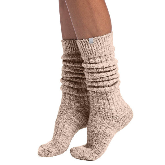 Slouchy Marshmallow Socks with Grippers