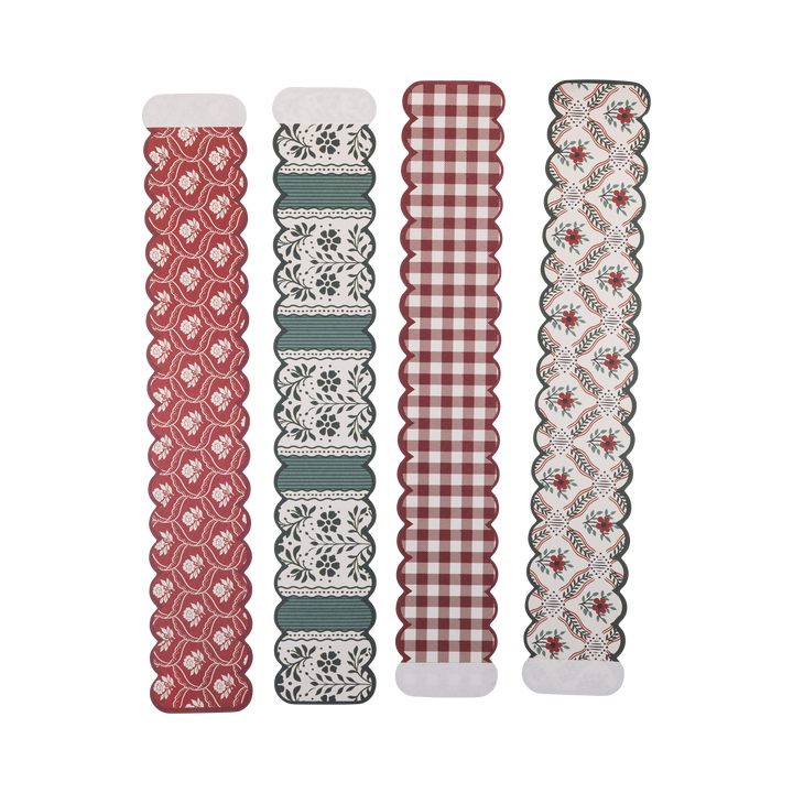 YUL1315 - Burgundy and Green 20ft Christmas Paper Chains