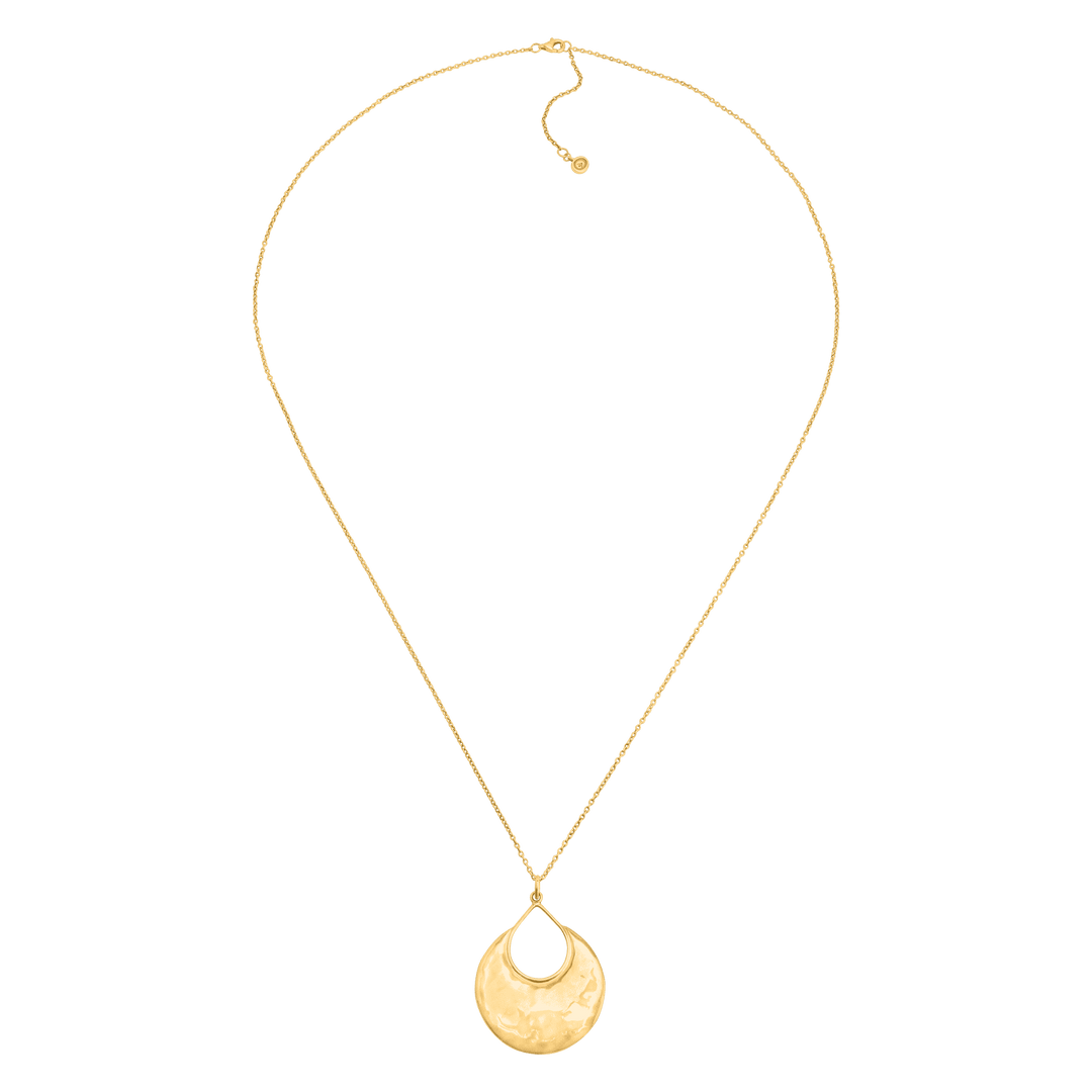 'Crescent Drop' Pendant in Sterling Silver