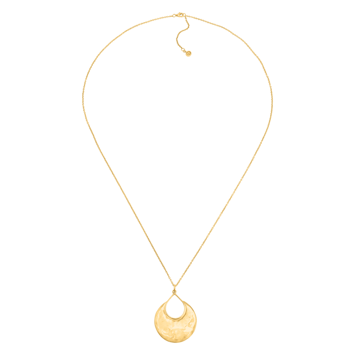 'Crescent Drop' Pendant in Sterling Silver