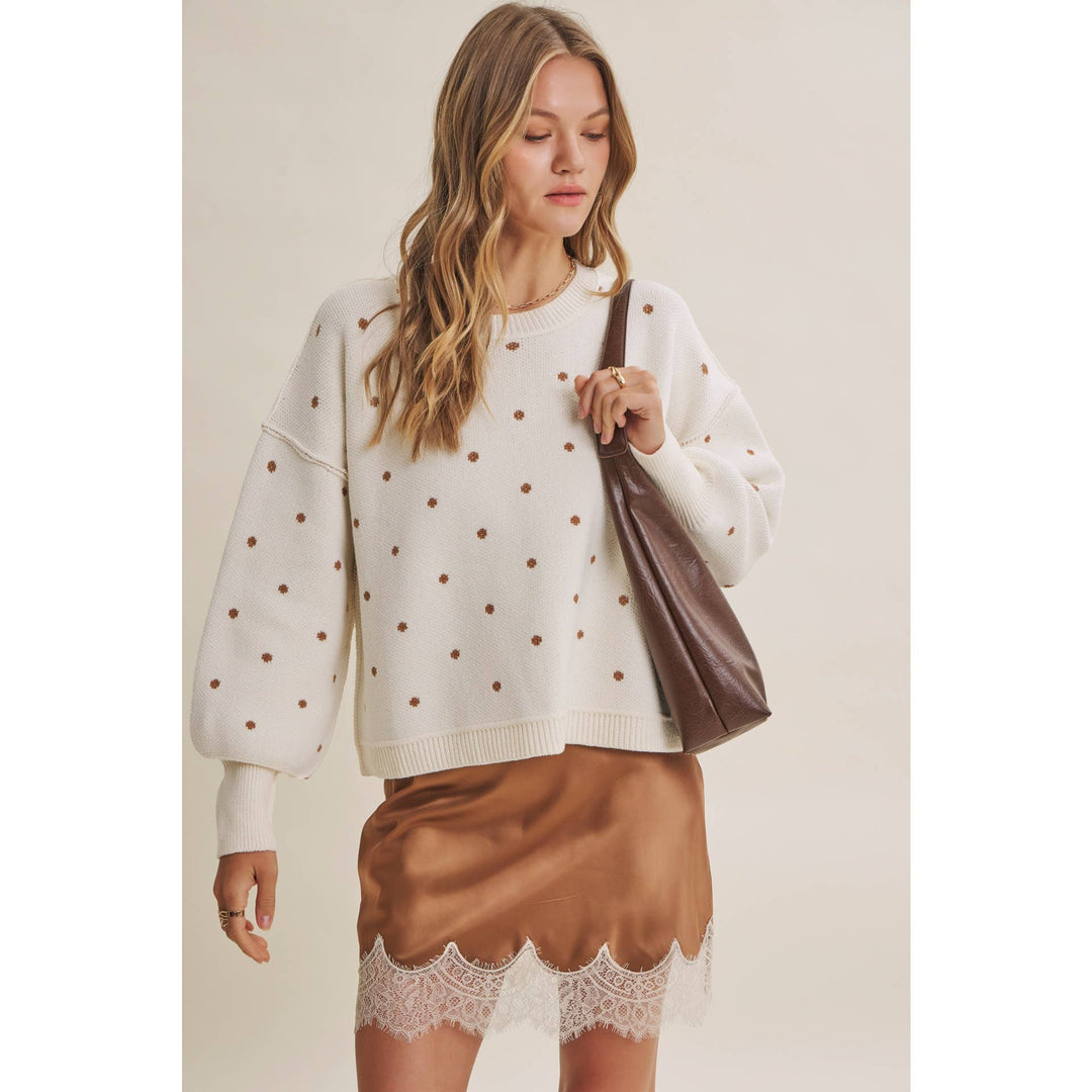 The Margot Polka Dot Sweater