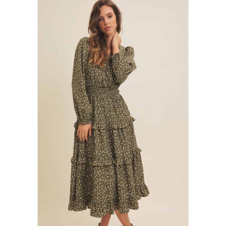 Ditsy Floral Midi Dress