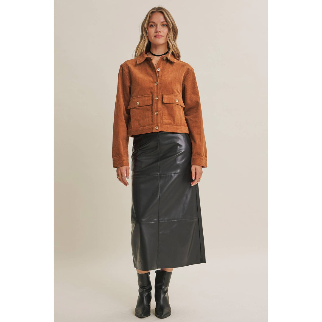 The Rowan Corduroy Cropped Jacket