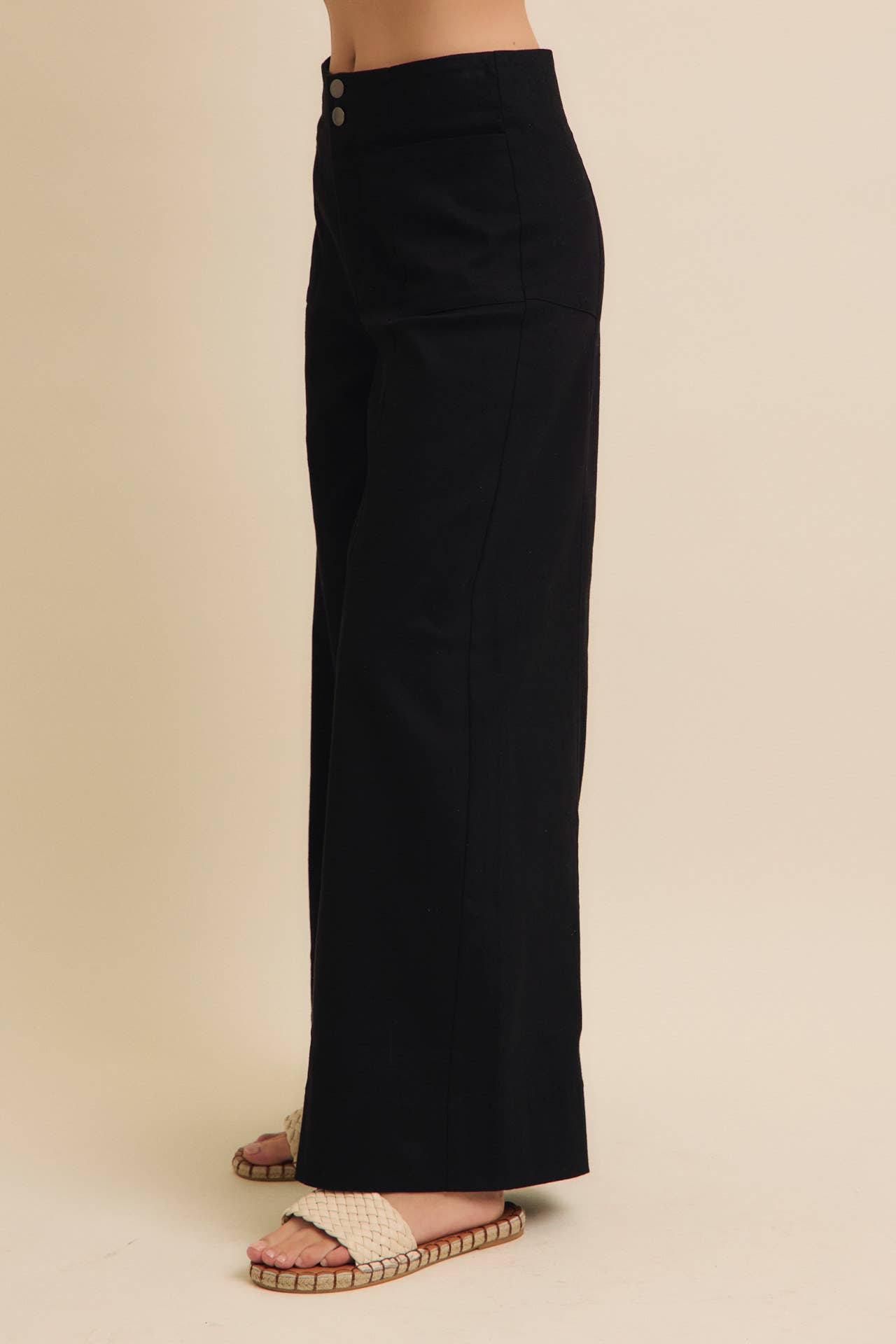 FLATTERING WIDE LEG FULL-LENGTH STRETCHY PANTS