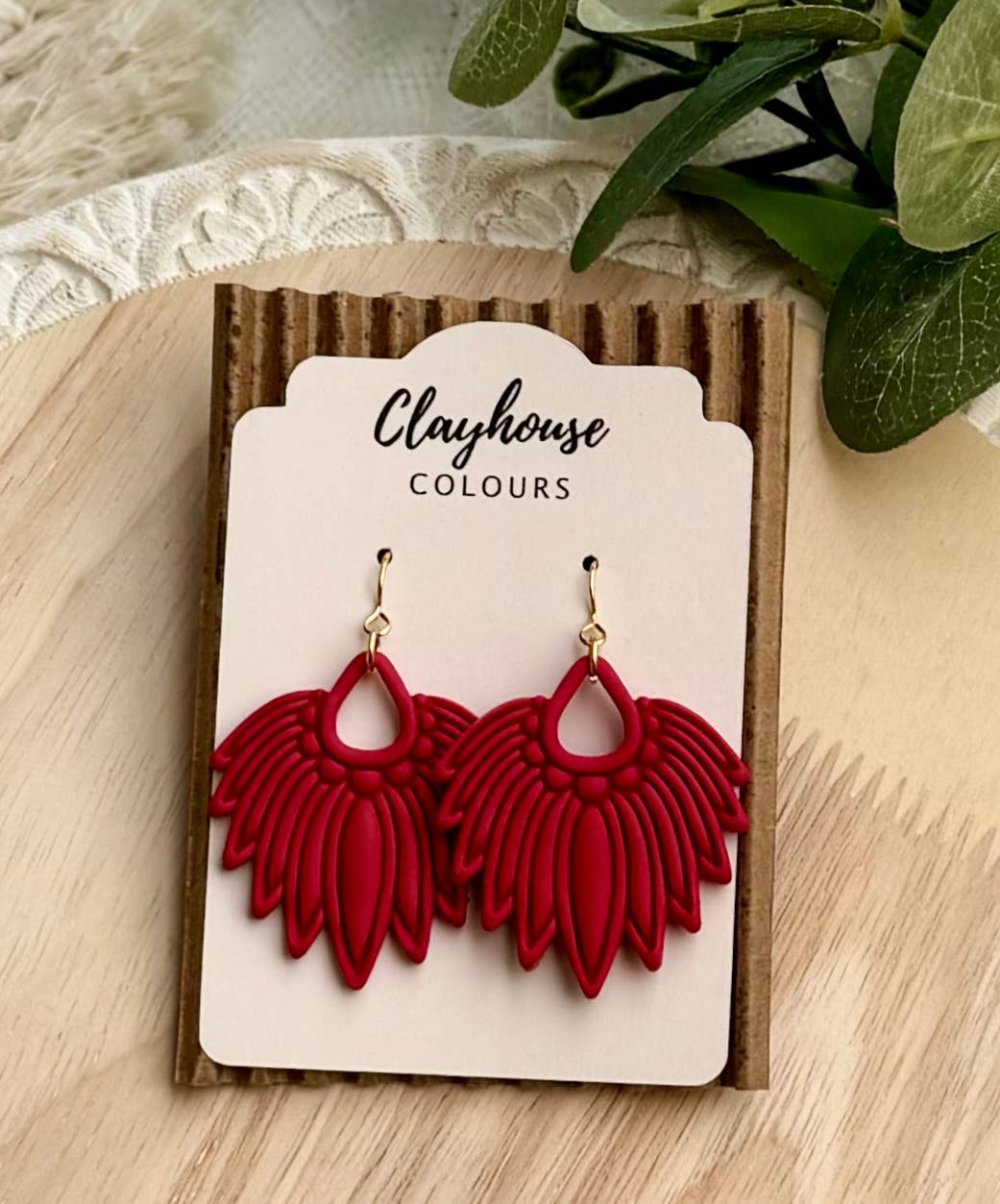 Ornate Clay Earrings