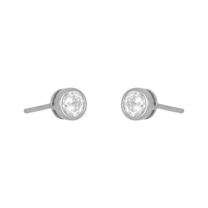 MARISOL BEZEL STUD 4MM