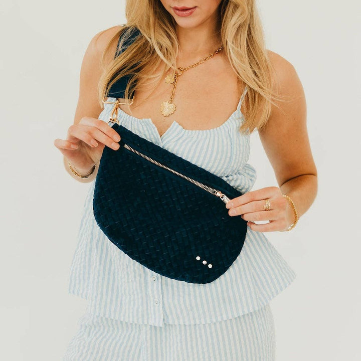 Westlyn Woven Bum Bag | Suede