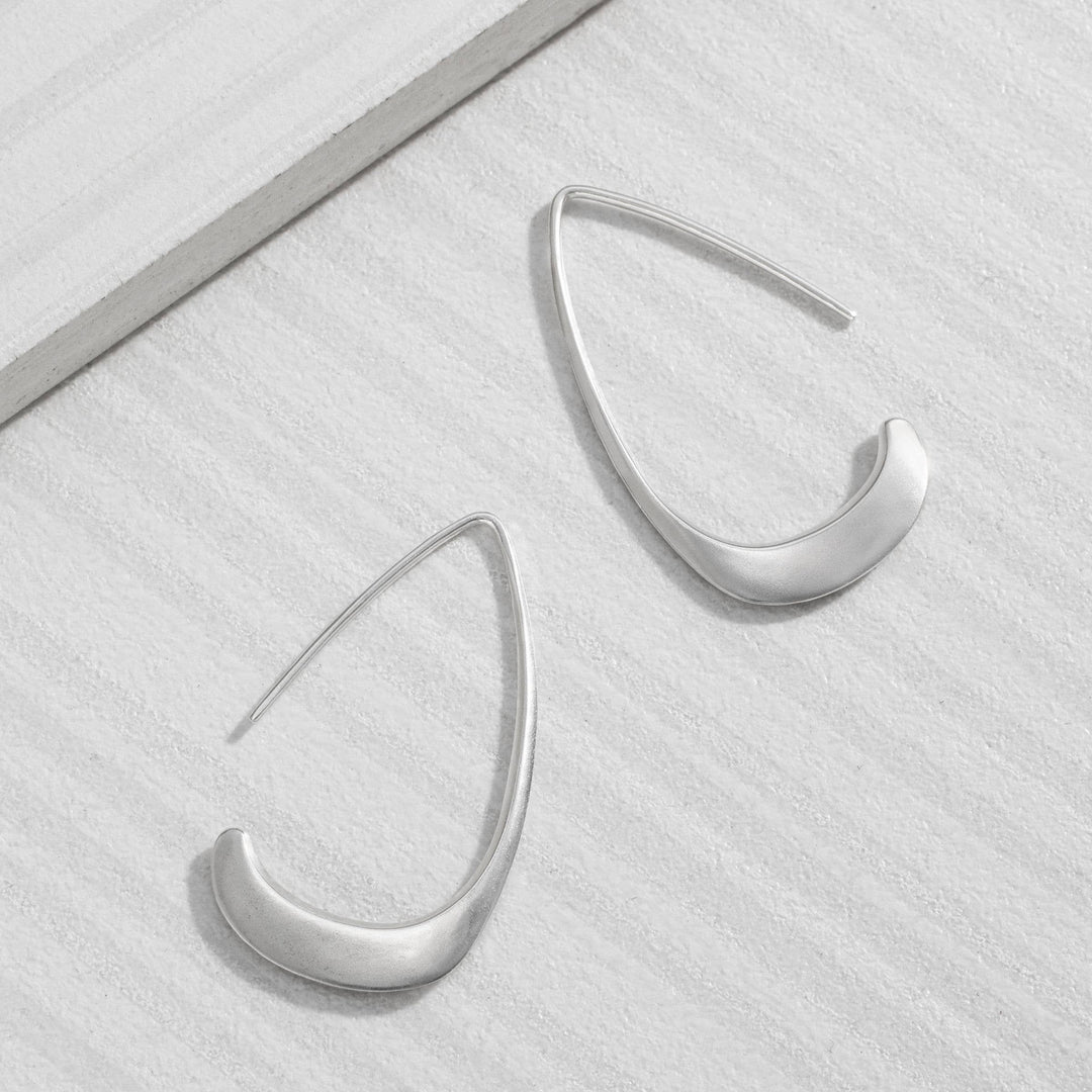 'Silhouette' Drop Earrings in Sterling Silver