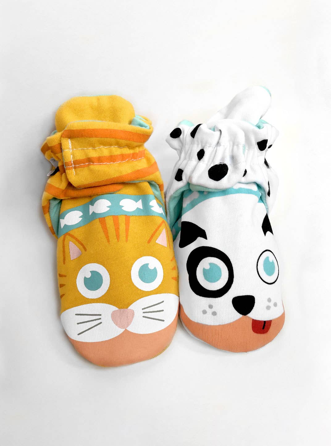 Kitten & Puppy Non-Slip Mismatched Baby Booties