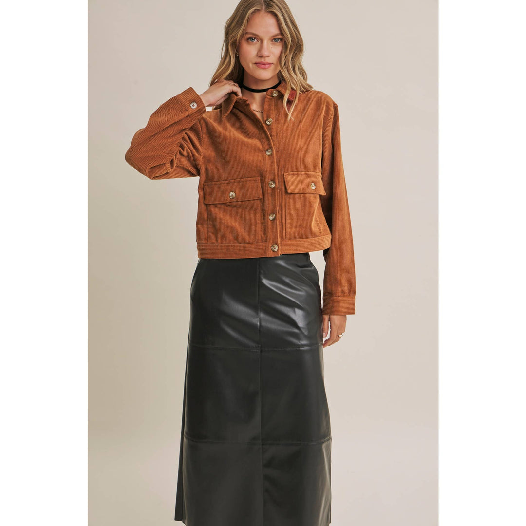 The Rowan Corduroy Cropped Jacket