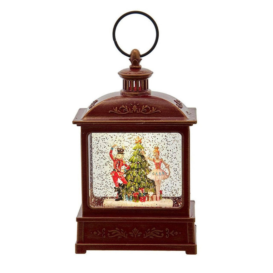 8"B/O LIT NUTCRACKER SWRL WATR LANTERN