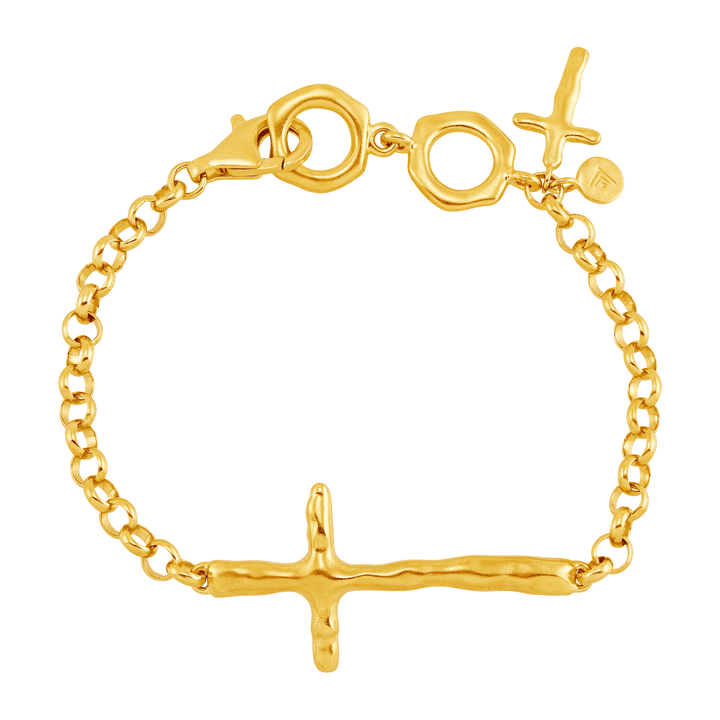 'In Good Faith' Organic Cross Bracelet