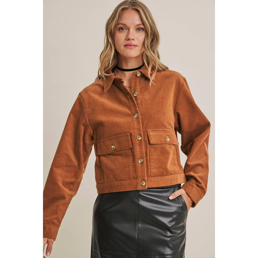 The Rowan Corduroy Cropped Jacket