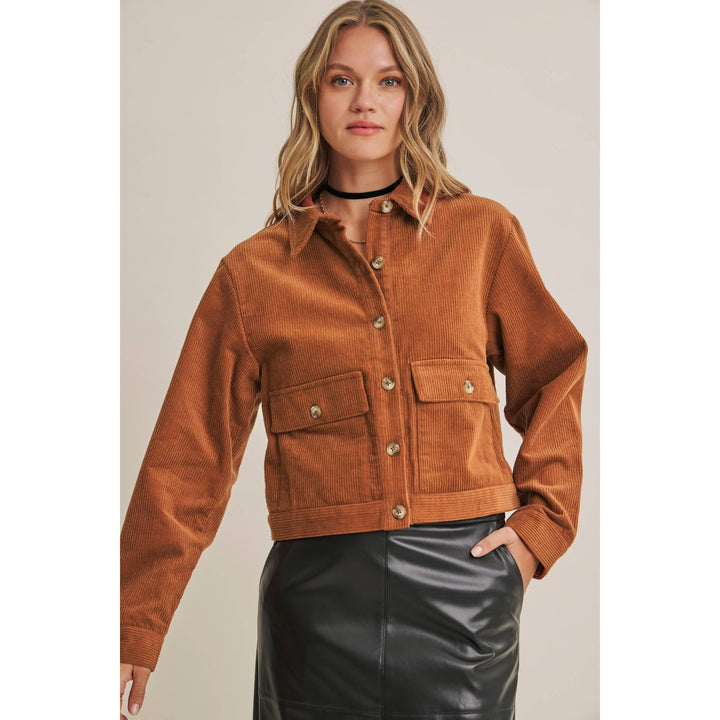 The Rowan Corduroy Cropped Jacket