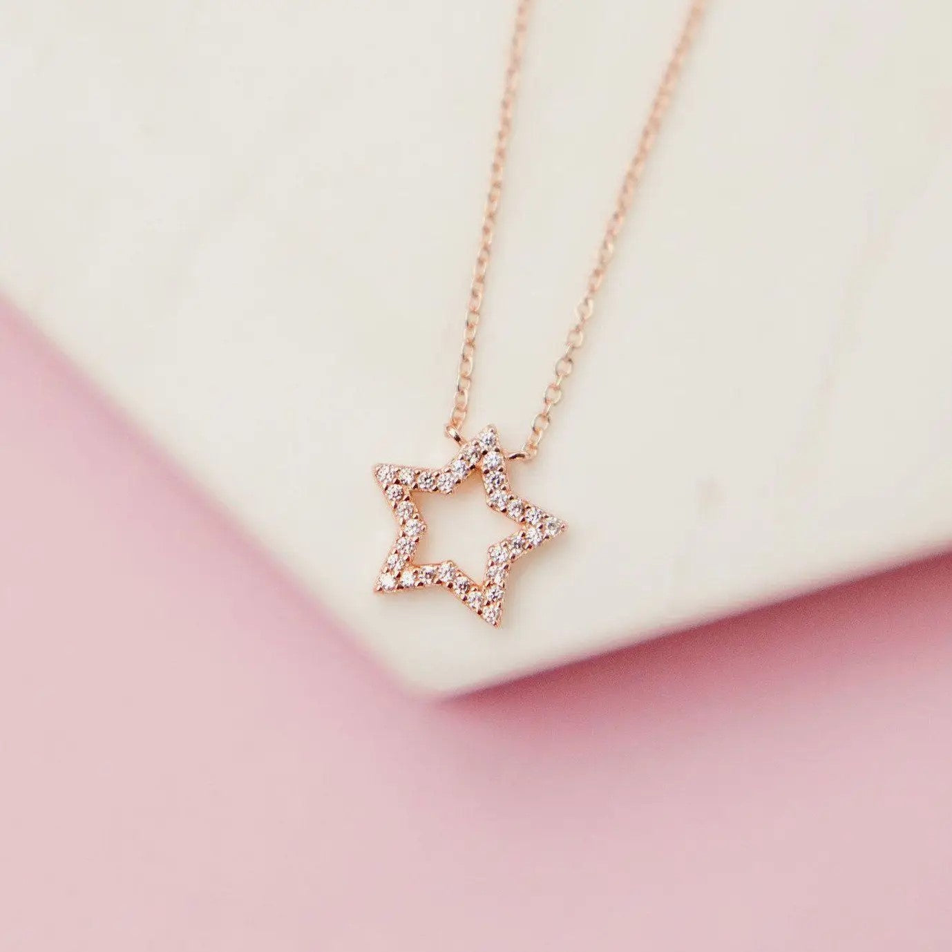 Pavé Star Necklace