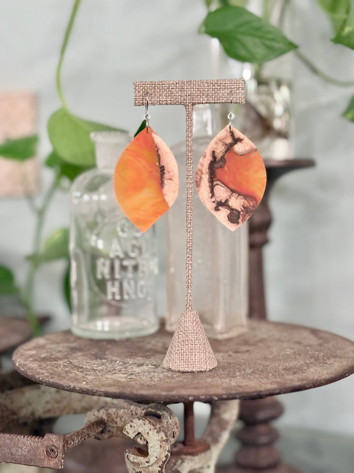Golden Hour Leaf Earrings