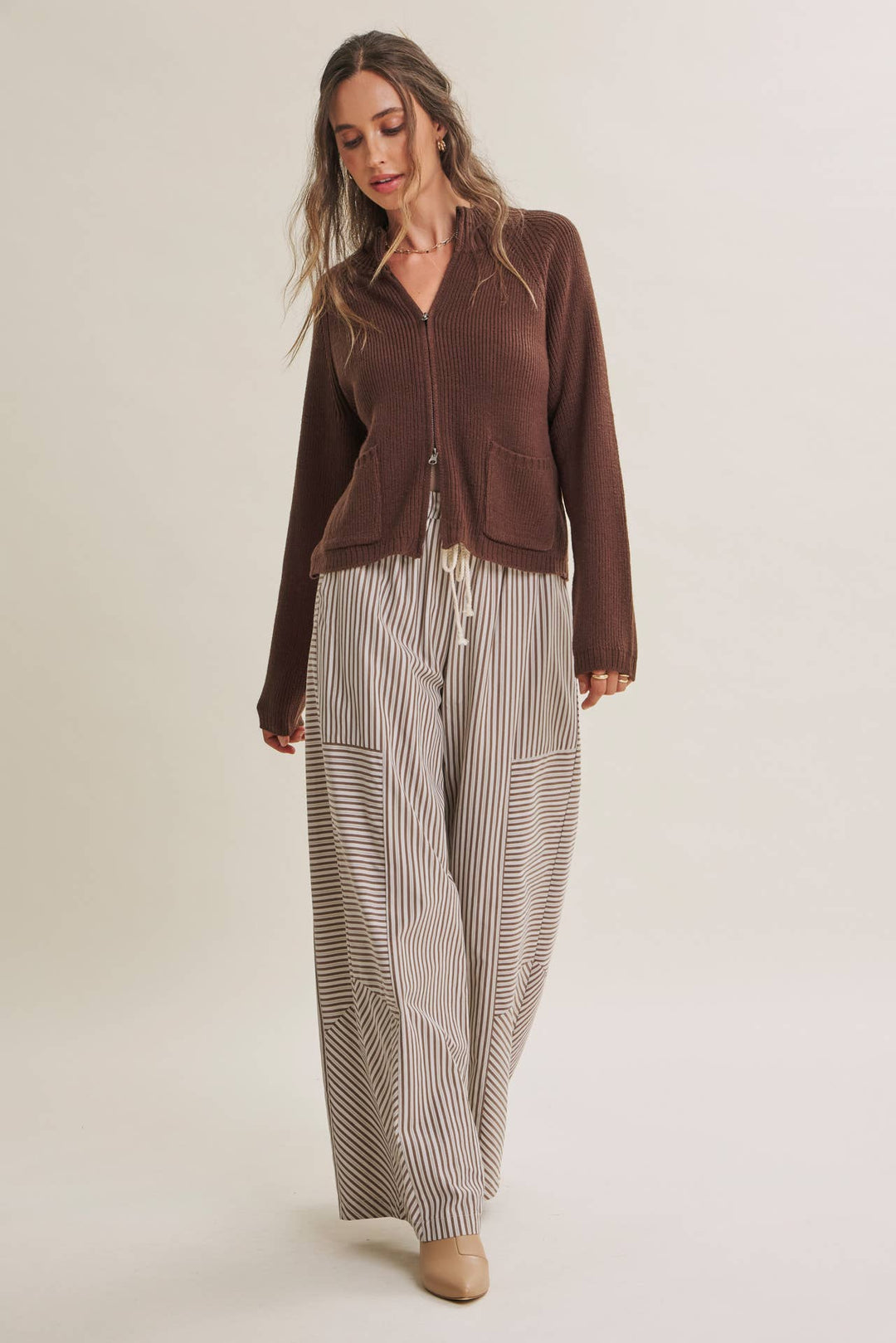 The Parker Two-Way Zip Sweater Jacket