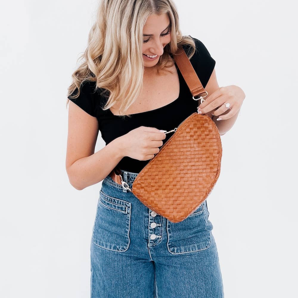 Romee Woven Saddle Bag