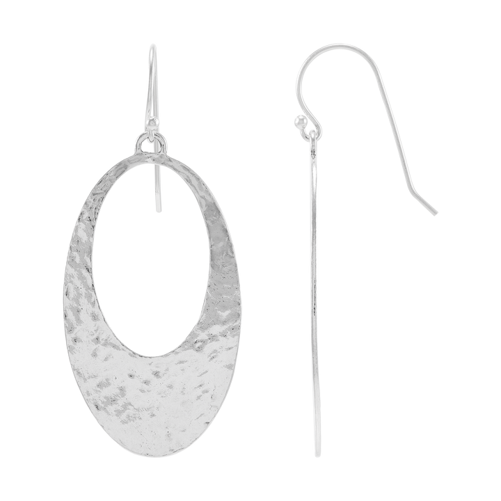 'Raveling' Sterling Silver Drop Earrings