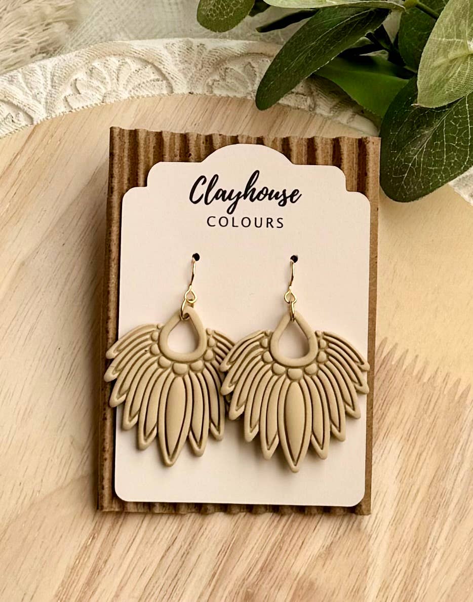 Ornate Clay Earrings