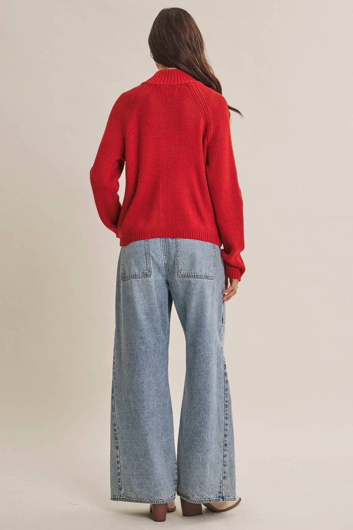 The Parker Two-Way Zip Sweater Jacket