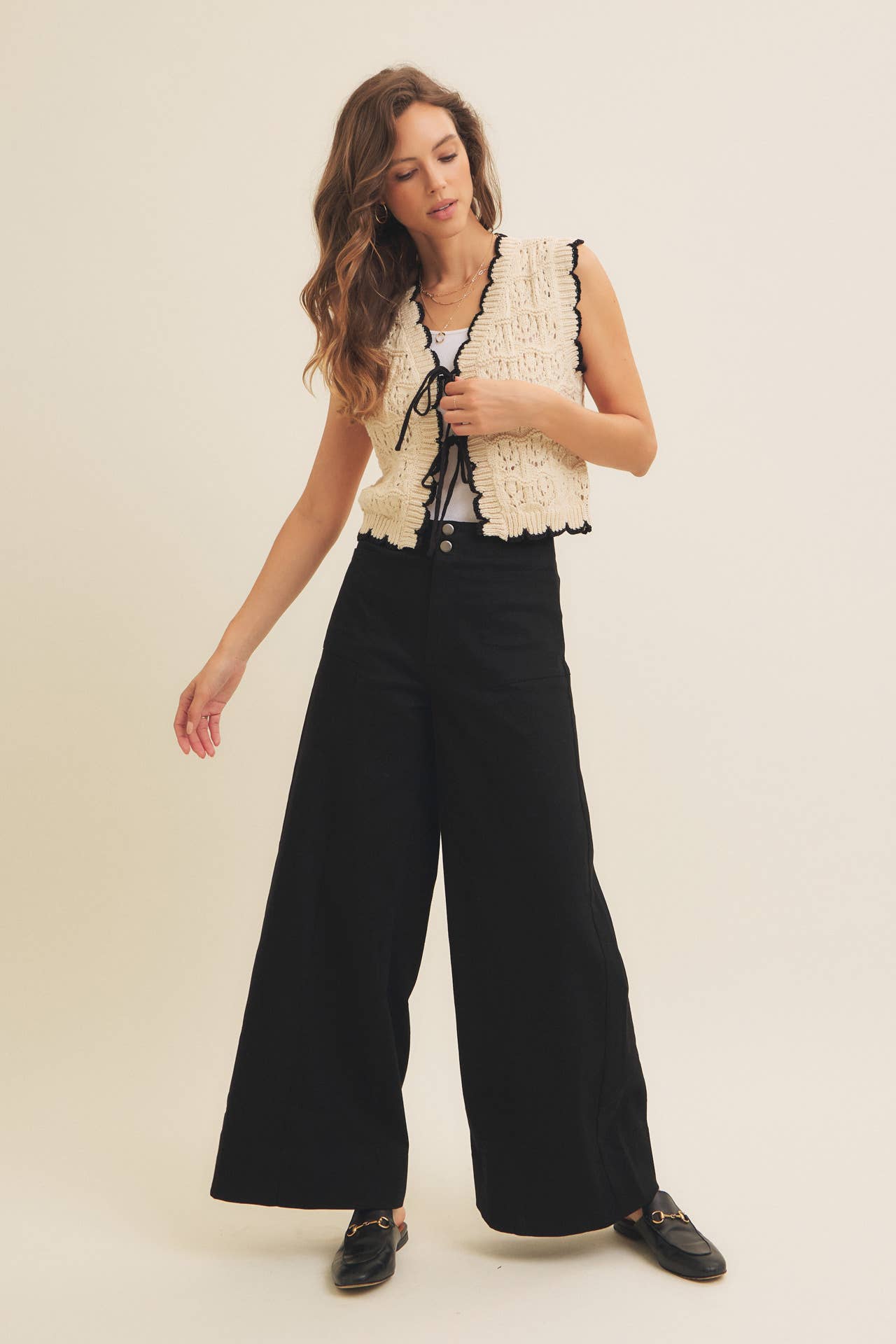 FLATTERING WIDE LEG FULL-LENGTH STRETCHY PANTS