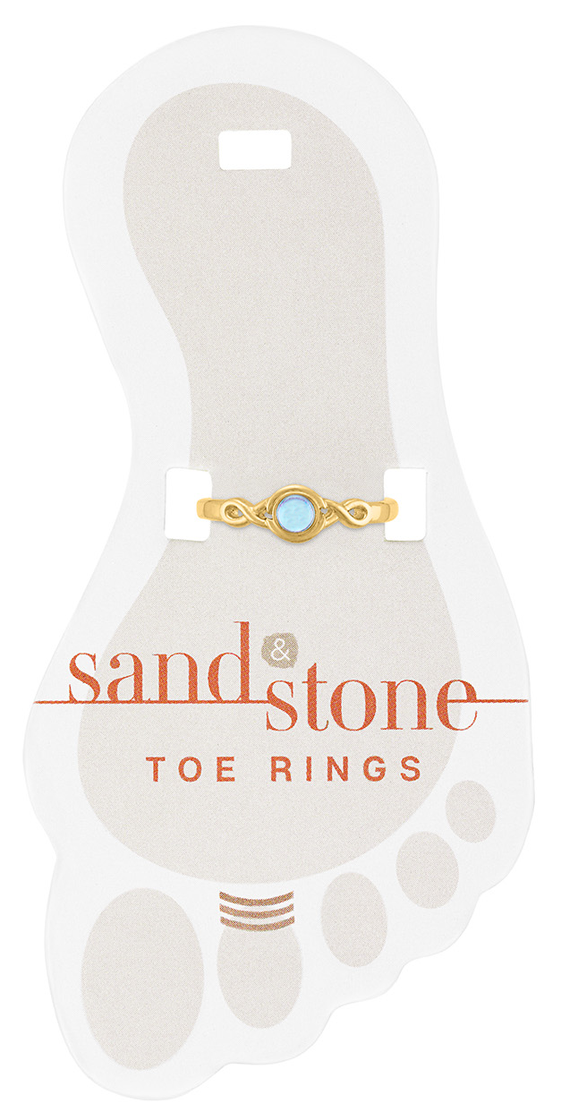 Sand & Stone: Gold Moonstone Toe Ring