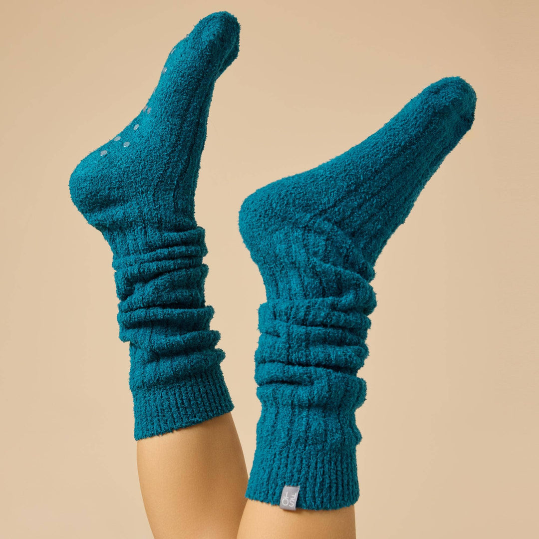 Slouchy Marshmallow Socks with Grippers