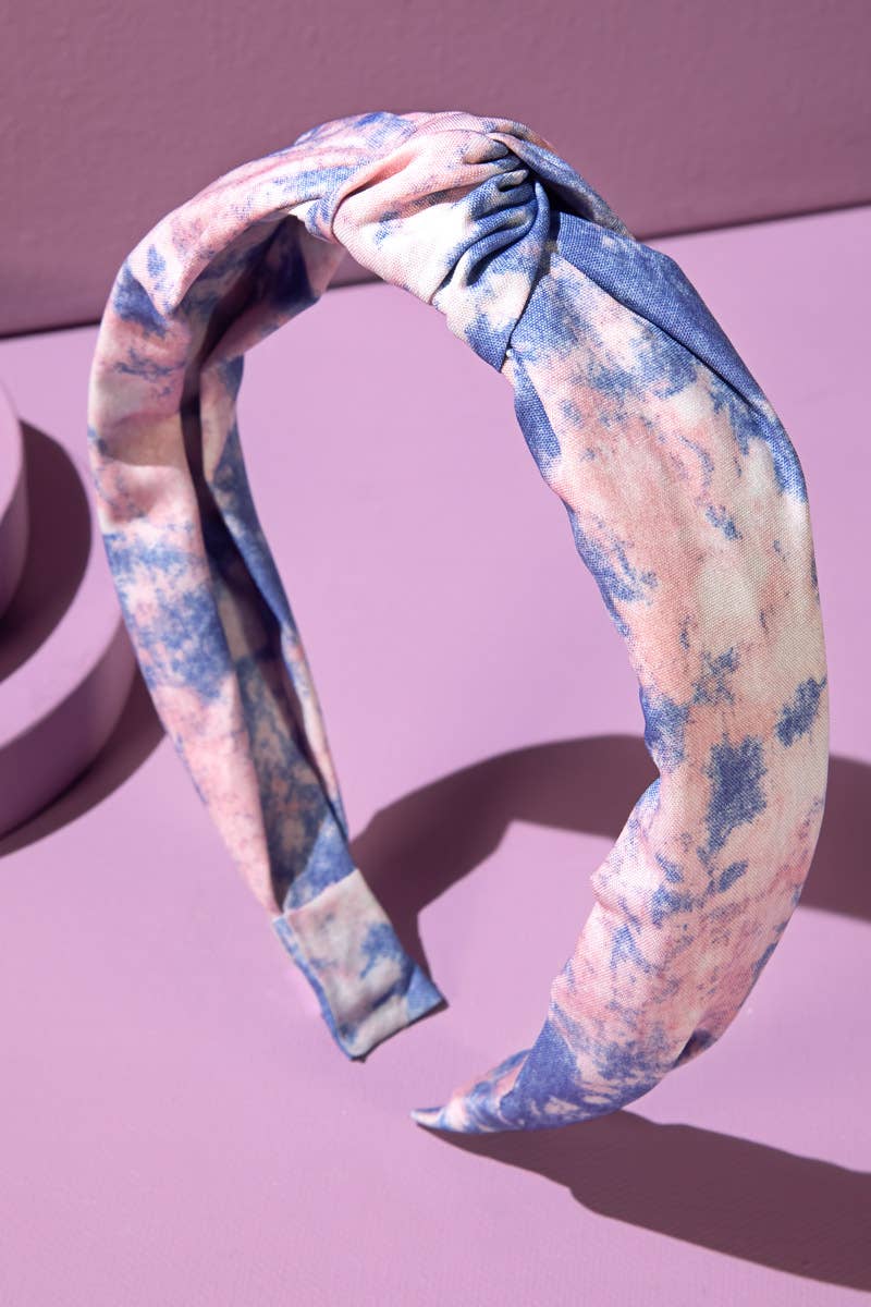 Knotted Tie Dye Print Headband