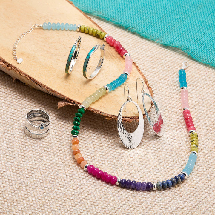 'Raveling' Sterling Silver Drop Earrings