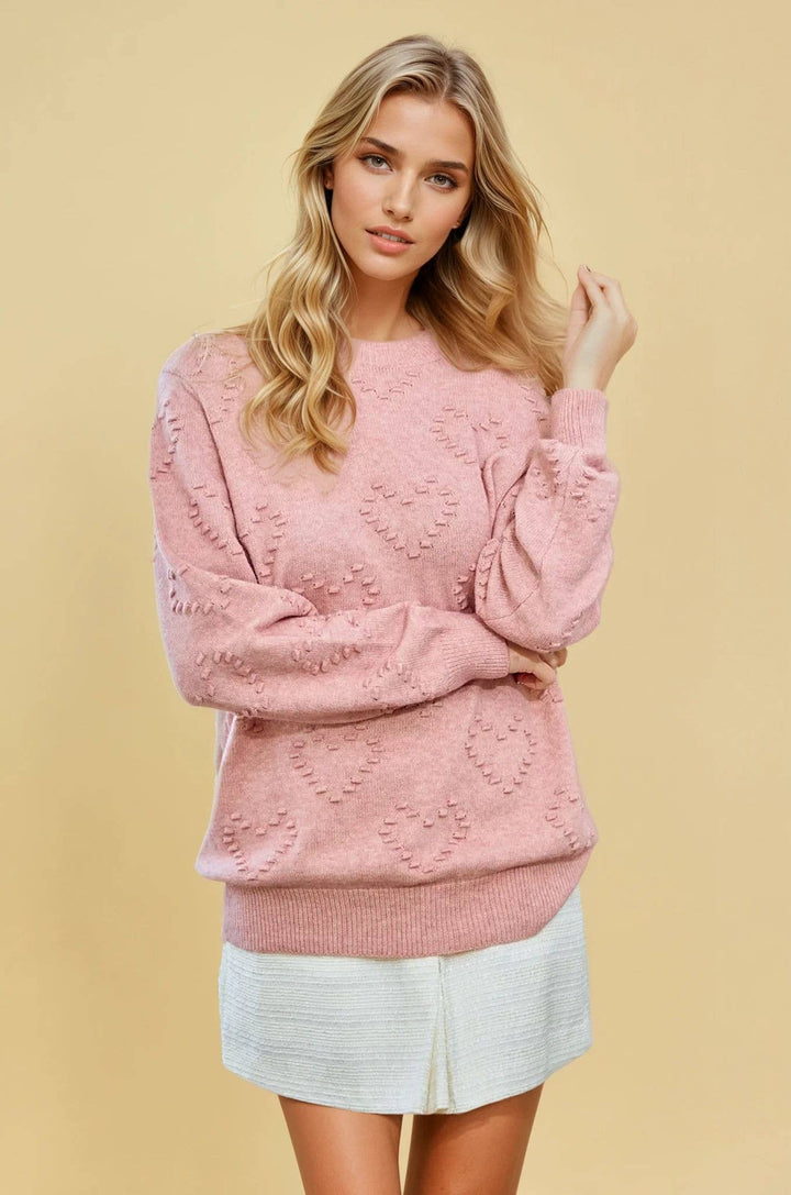 Sweater w/ Heart Detail