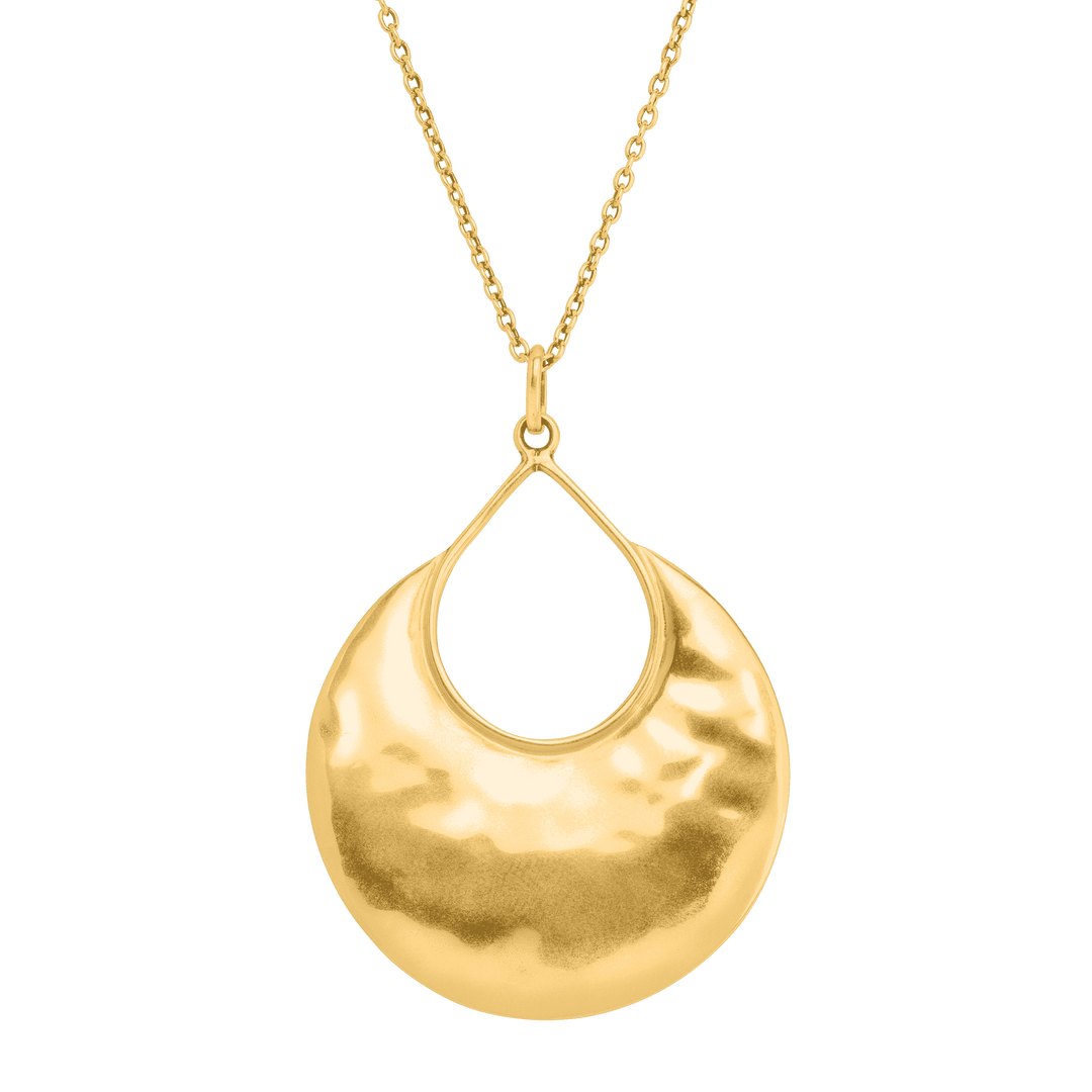 'Crescent Drop' Pendant in Sterling Silver