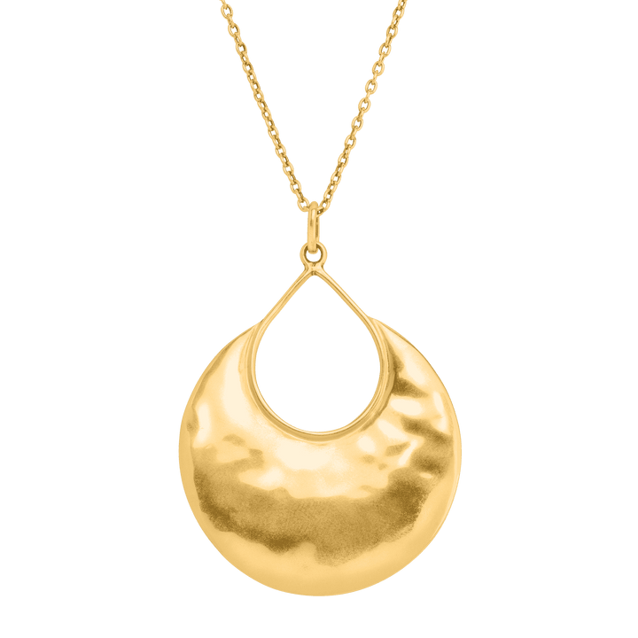 'Crescent Drop' Pendant in Sterling Silver