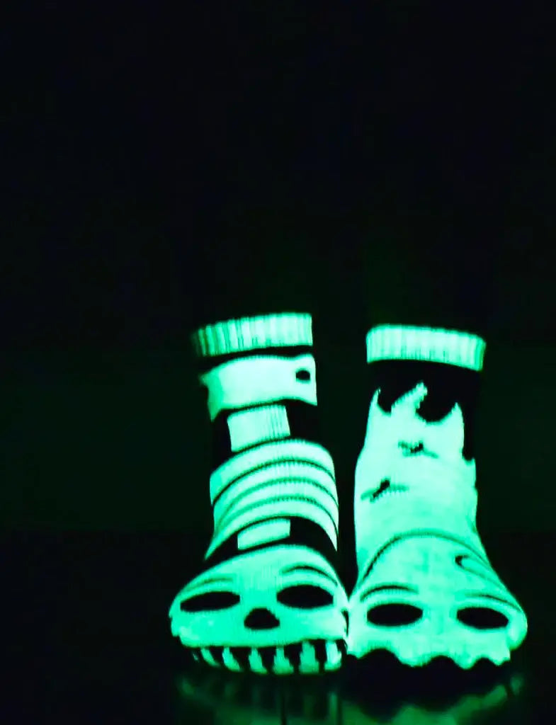 Ghost & Skeleton GLOW IN THE DARK Non-Slip Kids Socks