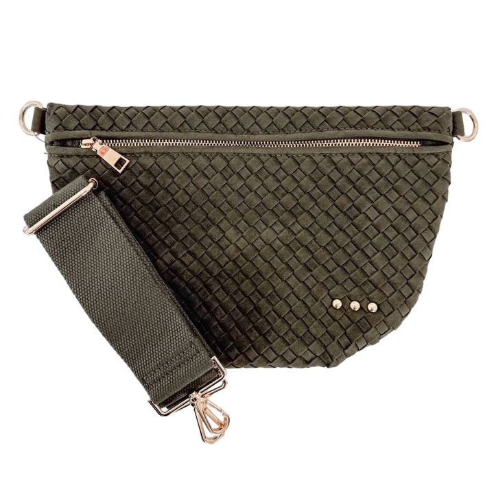 Westlyn Woven Bum Bag | Suede
