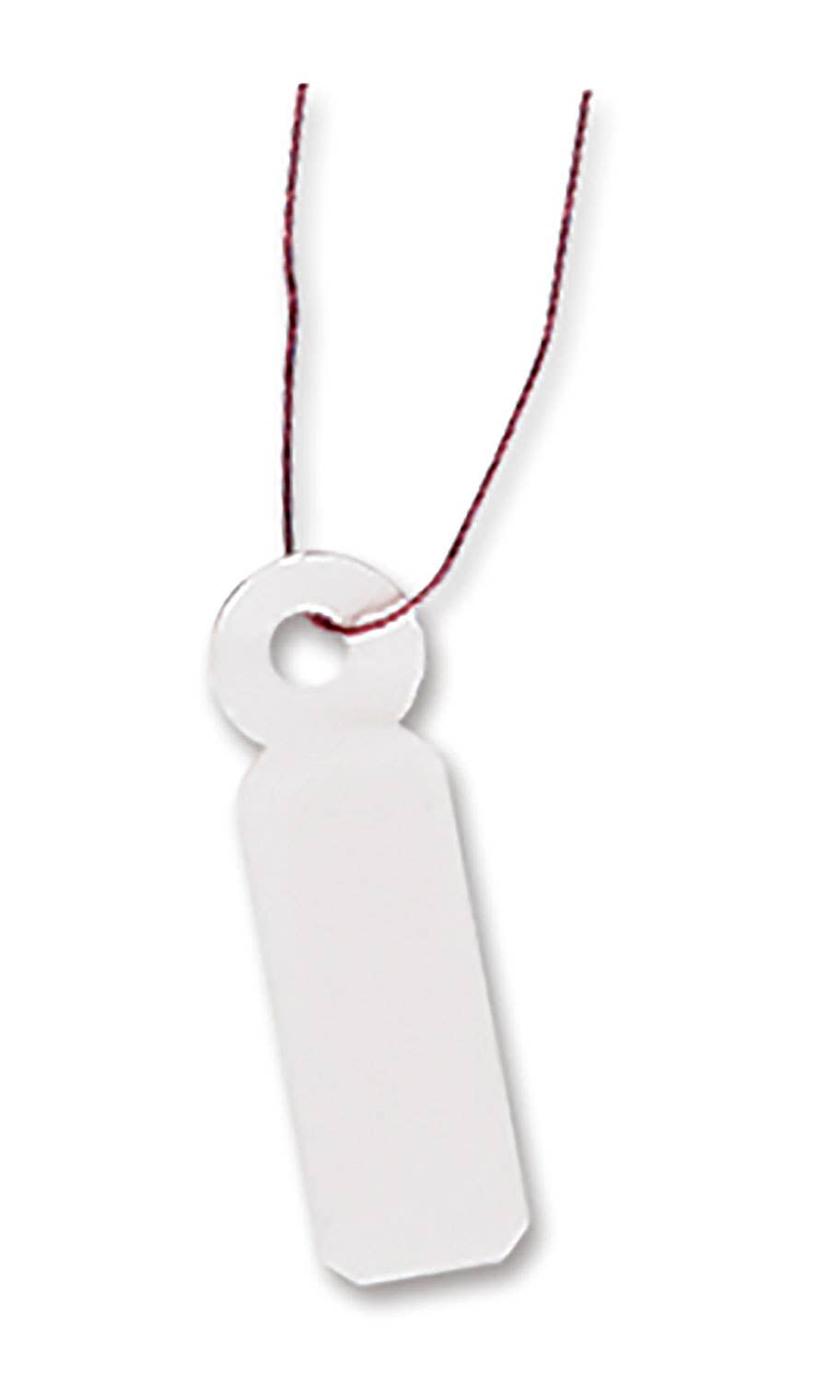 #2 Strung Merchandise Price Tags - White - Carton of 1,000
