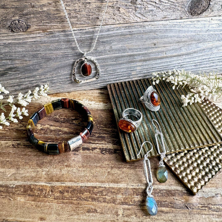 'Crisp Air' Sterling Silver Labradorite Drop Earring